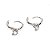 Brinco Argola Folheado Clicker Com Pingente Eye - Imagem 5