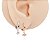 Brinco Argola Folheado Clicker Com Pingente Eye - Imagem 1
