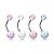 Piercing Umbigo Facetado Colors - Imagem 3