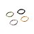 Piercing Argola Clicker em Titânio Segmento Oval 1,2mm Colors - Imagem 2