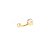 Piercing Banana em Titânio Com Strass Cristal Batterye - Imagem 5