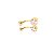 Piercing Banana em Titânio Com Strass Cristal Batterye - Imagem 3