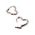 Brinco Argola Clicker Folheado Formato Coração - Imagem 4