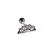 Piercing Labret Cascata em Aço Cirúrgico PVD Trilion Five - Imagem 3