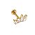 Piercing Labret em Titânio Four Navete Zircônia - Imagem 5
