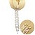 Brinco Argola Clicker Folheado Maxi Pérolas - Imagem 1