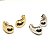 Dupla Brinco Folheado Gota Silver Gold - Imagem 2