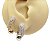 Brinco Ear Jacket Folheado Gota Zircônia - Imagem 1
