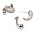 Brinco Ear Jacket Folheado Gota Zircônia - Imagem 4