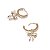 Brinco Argola Clicker Folheado Laço - Imagem 3
