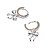 Brinco Argola Clicker Folheado Laço - Imagem 5
