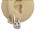 Brinco Folheado Square Bold Desenhos LV - Imagem 1