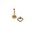 Piercing Labret em Titânio Coração Balls - Imagem 6