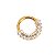 Piercing Argola Clicker em Titânio Mini Shine Zircônias - Imagem 3