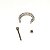 Piercing Argola Barbell Folheado Rendinha Zircônia - Imagem 6