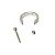 Piercing Argola Barbell Folheado Dupla Zircônia - Imagem 4