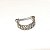 Piercing Argola Barbell Folheado Zircônia - Imagem 5