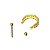 Piercing Argola Barbell Folheado Zircônia - Imagem 4