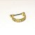 Piercing Argola Barbell Folheado Classic Zircônia - Imagem 2