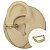 Piercing Argola Barbell Folheado Classic Zircônia - Imagem 1