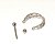 Piercing Argola Barbell Folheado Entrelaçado Zircônia - Imagem 6