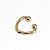 Piercing Argola Folheado Fake Liso Vicky - Imagem 2