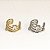 Piercing Argola Folheado Fake Zircônias - Imagem 2