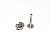 Piercing Labret Cascata em Aço Triple Navetes - Imagem 4