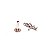 Piercing Labret Ouro 18K Cascata Lovely 5 Zircônias - Imagem 5
