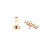 Piercing Labret Ouro 18K Cascata Lovely 5 Zircônias - Imagem 7
