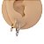 Brinco Argola Clicker Folheado Losango - Imagem 1