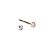 Piercing Barbell Reto Aço Cirúrgico 316L Glob - Imagem 3