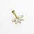 Piercing Labret em Titânio Californiano Flower Zircônias - Imagem 5