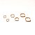 Mix de Brincos Argola Clicker Folheado Square Quadrado Liso - Imagem 3