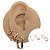 Mix de Brincos Argola Clicker Folheado Square Quadrado Liso - Imagem 1