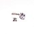 Piercing Banana Big Cristal em Aço - Imagem 6