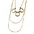 Colar Gargantilha Folheado Circle Organic - Imagem 2