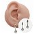 Brinco Argola Folheado Clicker Gota Cravejada - Imagem 1