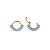 Piercing Argola Click em Titânio Double Zircônias Colors - Imagem 8