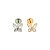 Piercing Labret Plug em Titânio Borboleta Zircônia - Imagem 2