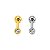 Piercing Australiano em Aço 0,8mm Com Zircônia - Imagem 3