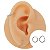 Piercing em Aço Argola Tubo Cravejada Clicker - Imagem 1