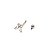 Piercing Curvo em Titânio Borboleta Zircônia - Imagem 5