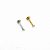 Piercing Labret Plug em Titânio PVD com Zircônia - Imagem 2