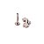 Piercing Labret Cascata Titânio Flowers Zircônia - Imagem 6