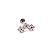 Piercing Labret Cascata Titânio Flowers Zircônia - Imagem 5