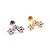 Piercing Labret Cascata Titânio Flowers Zircônia - Imagem 2