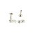 Piercing Labret em Titânio Abacaxi Zircônia - Imagem 3