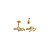 Piercing Labret Aço Folha Zircônia - Imagem 4