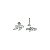 Piercing Labret Aço Folha Zircônia - Imagem 2